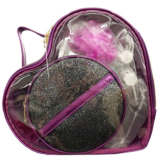 Under One Sky Handbags - Under One Sky Purple Heart 5pc Bag Set Under One Sky Handbags - Under One Sky Purple Heart 5pc Bag Set